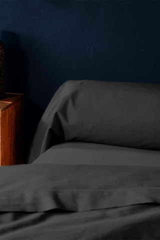 Funda de almohada de algodón 57 hilos/cm² Lina - Negro