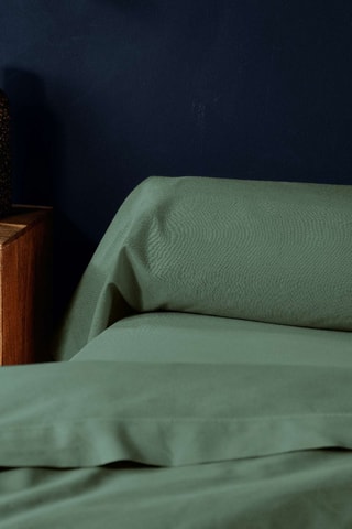 Funda de almohada de algodón 57 hilos/cm² Lina - Verde