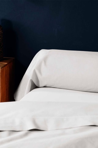 Funda de almohada de algodón 57 hilos/cm² Lina - Blanco