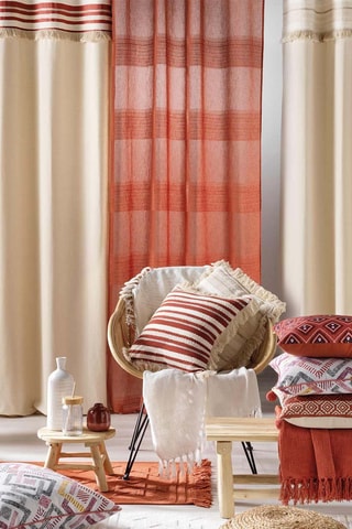 Cortina con ojales Atlas - Natural - 140 x 240 cm