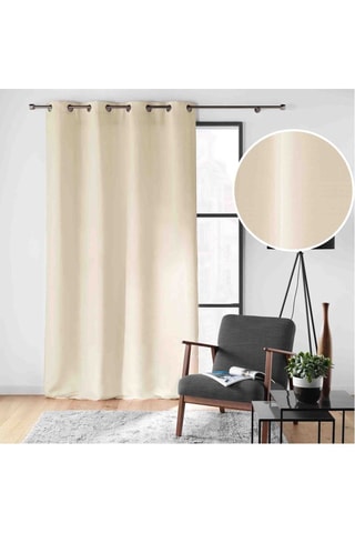 2 cortinas Soline - Crudo - 140 x 260 cm