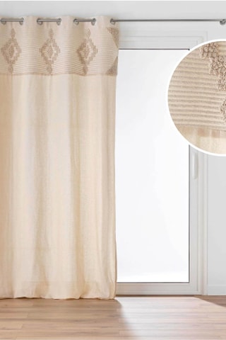 Cortina Kamary - Natural - 140 x 240 cm