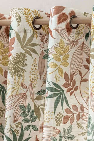 Cortina - Beige y salvia - 140 x 280 cm