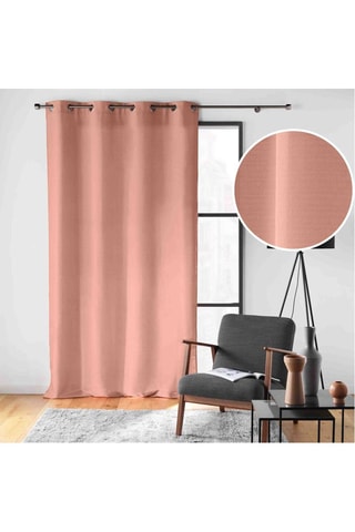 2 cortinas Soline - Rosa pastel - 140 x 260 cm