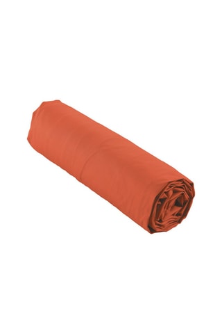 Sábana bajera de percal de algodón 78 hilos/cm² Percaline - Terracotta