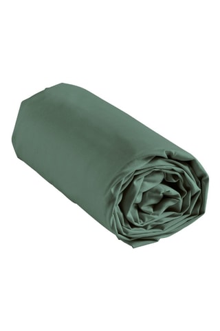 Sábana bajera de algodón 57 hilos/cm² Lina - Verde