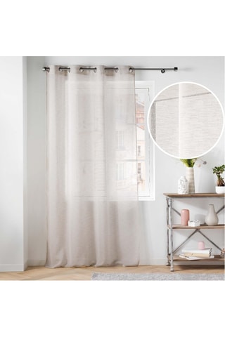 2 visillos Carlin - Crudo - 140 x 240 cm