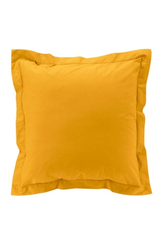 Funda de almohada de percal de algodón 78 hilos/cm² Percaline - Amarillo