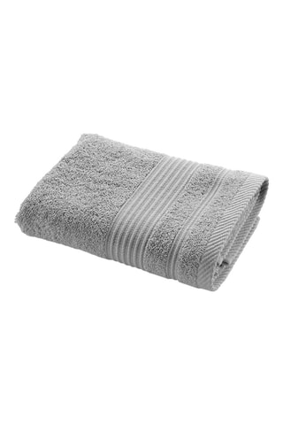 2 toallas de mano Tendresse - Gris perla - 50 x 90 cm