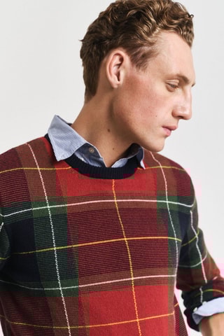 Maglia regular in lana - Rosso