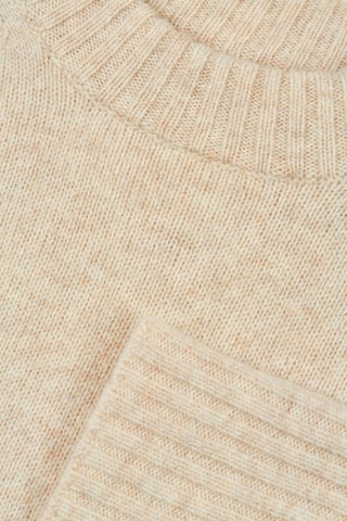 Maglia relaxed in lana - Beige