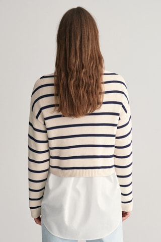 Maglia relaxed - Crema