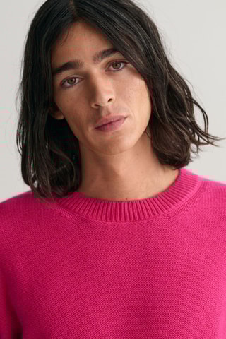 Maglia oversize in lana - Rosa