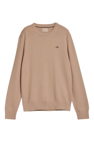 Maglia regular in cotone bio - Beige