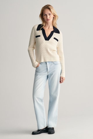 Maglia relaxed - Crema