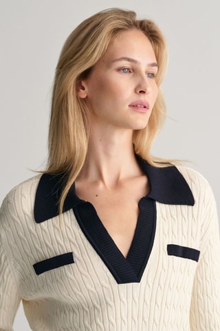 Maglia relaxed - Crema