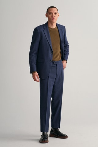 Maglia regular in lana merino - Kaki