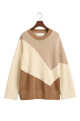 Maglia relaxed in cotone bio - Beige