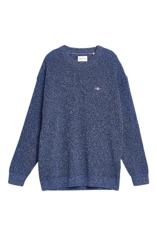 Maglia relaxed - Blu melange