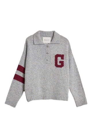 Maglia oversize in lana e alpaca - Grigio