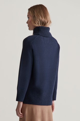 Maglia in lana e cashmere - Navy