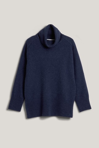 Maglia in lana e cashmere - Navy