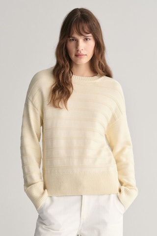 Maglia relaxed in cotone bio - Crema