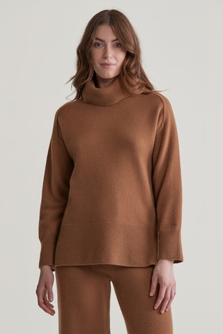 Maglia in lana e cashmere - Marrone