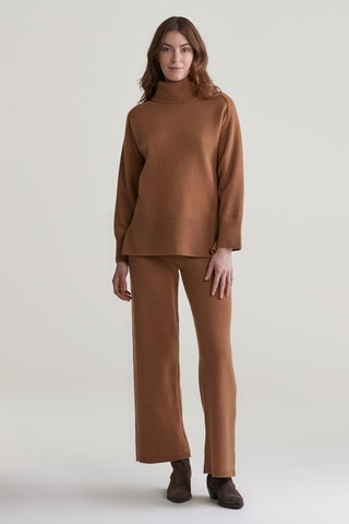 Maglia in lana e cashmere - Marrone