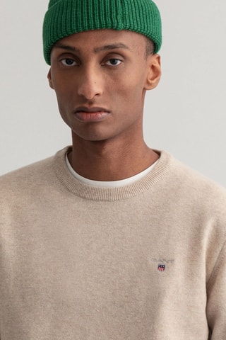 Maglia regular in lana - Beige