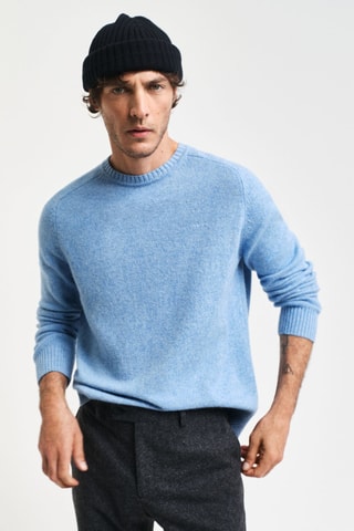 Maglia in lana - Celeste melange