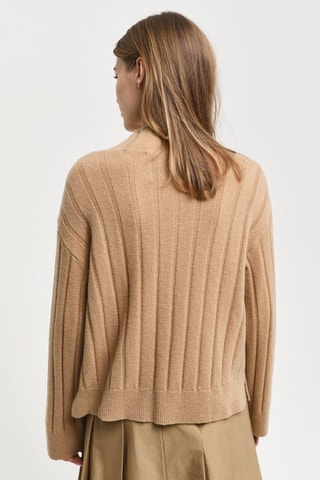 Maglia relaxed in lana - Beige