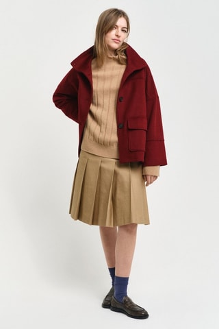 Maglia relaxed in lana - Beige