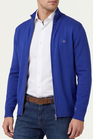 Cardigan regular - Cobalto