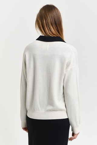 Cardigan in lana d’agnello - Ecrù