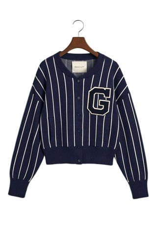 Cardigan oversize in cotone bio - Navy