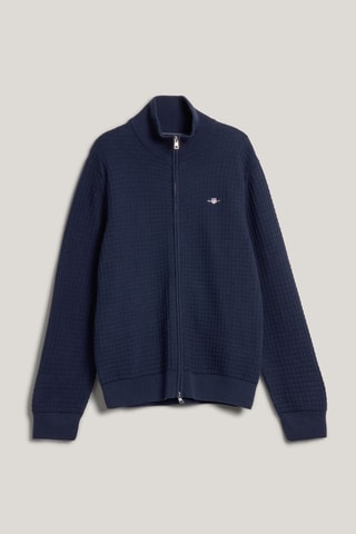 Cardigan in cotone bio - Navy
