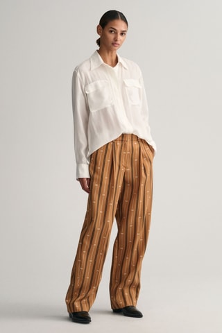 Pantaloni in lana - Marrone chiaro