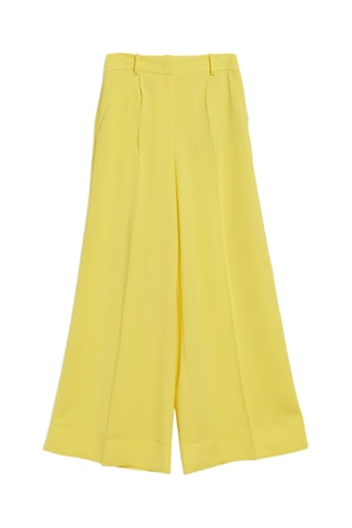 Pantaloni wide legs - Giallo