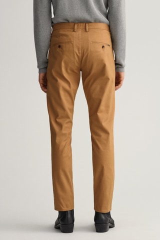 Pantaloni chino slim - Cammello