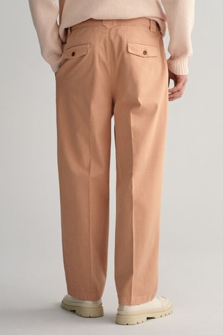 Pantaloni chino relaxed - Beige rosato