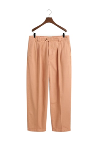 Pantaloni chino relaxed - Beige rosato