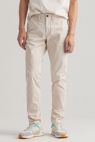 Pantaloni in cotone bio - Ecrù