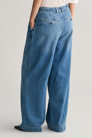Jeans wide legs - Blu medio