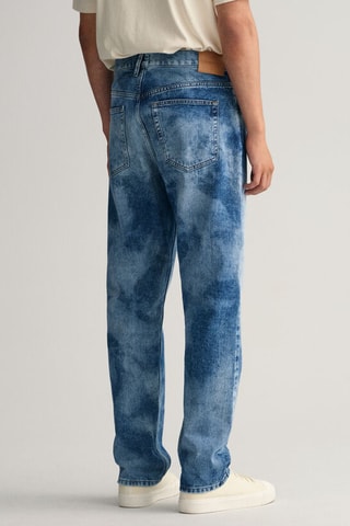 Jeans regular - Blu scolorito
