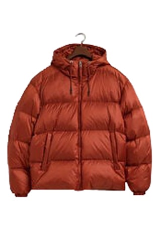 Piumino con cappuccio - Arancione