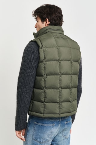 Piumino regular senza maniche - Verde kaki