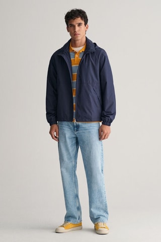 Giacca a vento regular con cappuccio - Navy