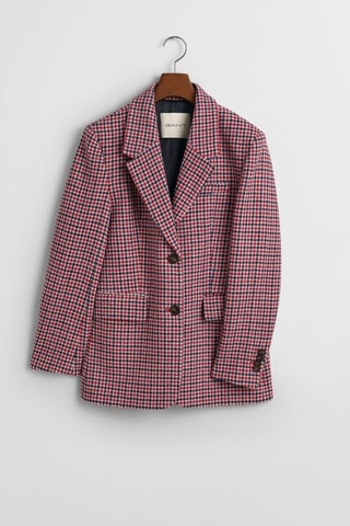 Giacca in lana - Bordeaux e nero