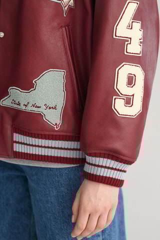 Giubbotto oversize - Bordeaux